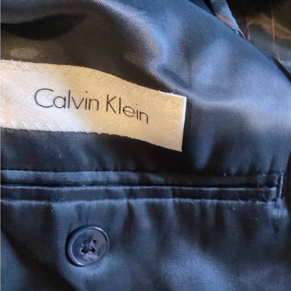 NWT Calvin Klein Size 40R Charcoal Sport Coat with Notched Lapel‎ - Picture 5 of 5